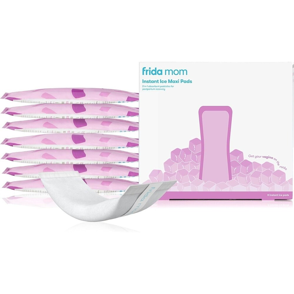 3-Pack Frida Mom 2-in-1 Postpartum Pads White Absorbent Perineal Ice Maxi Pads